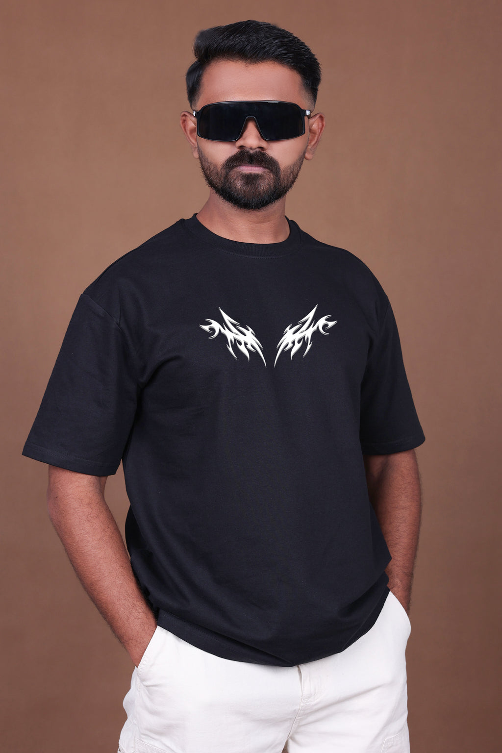 Printed Oversized T-shirt | Building a Legacy | Black T-Shirt